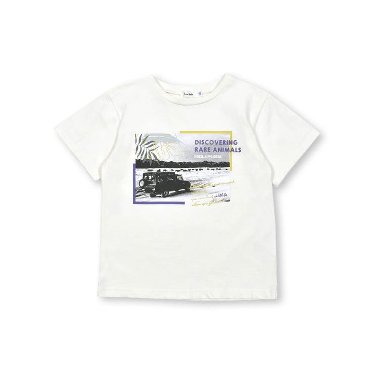 サファリカー写真プリントTシャツ(80~130cm) | Noeil aime BeBe | 詳細画像6 