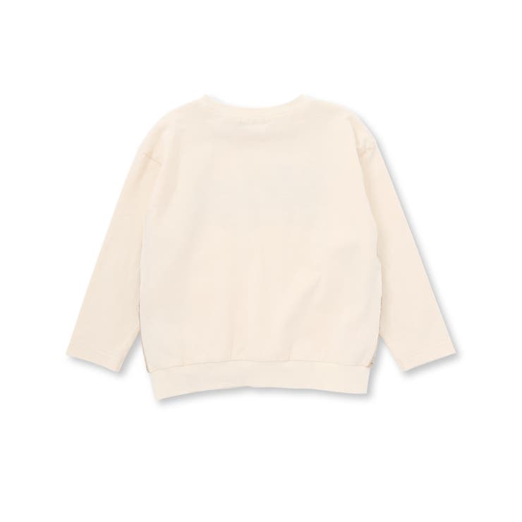 天竺チェックロゴ長袖Tシャツ(80~130cm) | Noeil aime BeBe | 詳細画像16 