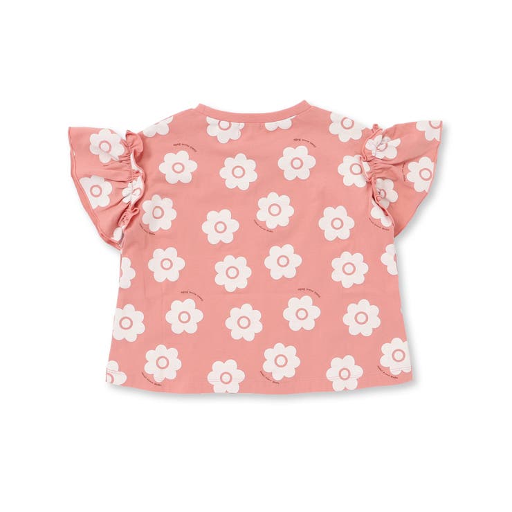 【お揃い】花柄プリント天竺半袖Tシャツ(80~130cm) | Noeil aime BeBe | 詳細画像15 