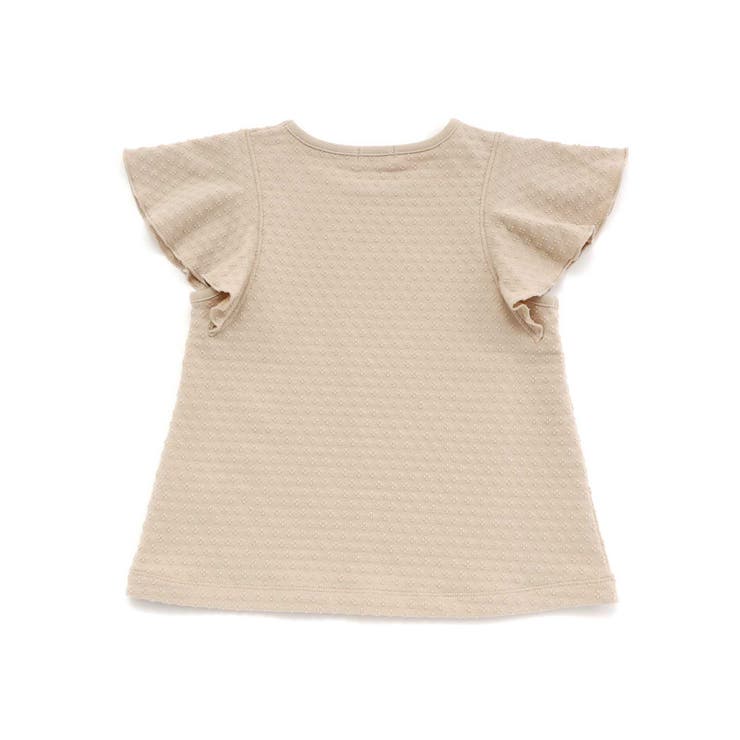 フレアスリーブお花プリント半袖Tシャツ(80~130cm) | Noeil aime BeBe | 詳細画像11 