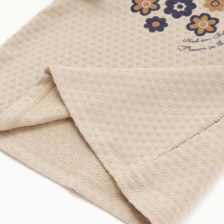 フレアスリーブお花プリント半袖Tシャツ(80~130cm) | Noeil aime BeBe | 詳細画像15 