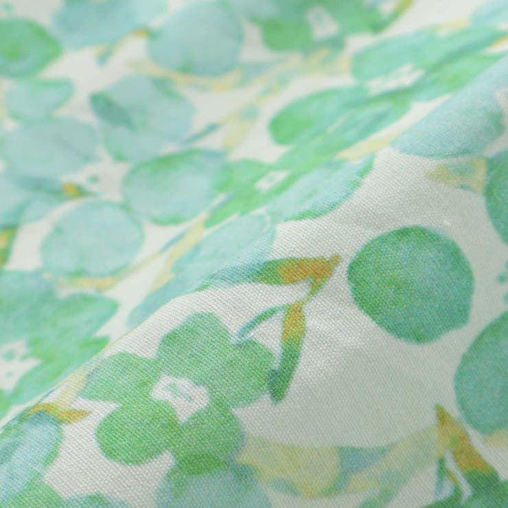 【お揃い】水彩花柄フレアTシャツ(80~130cm) | Noeil aime BeBe | 詳細画像18 