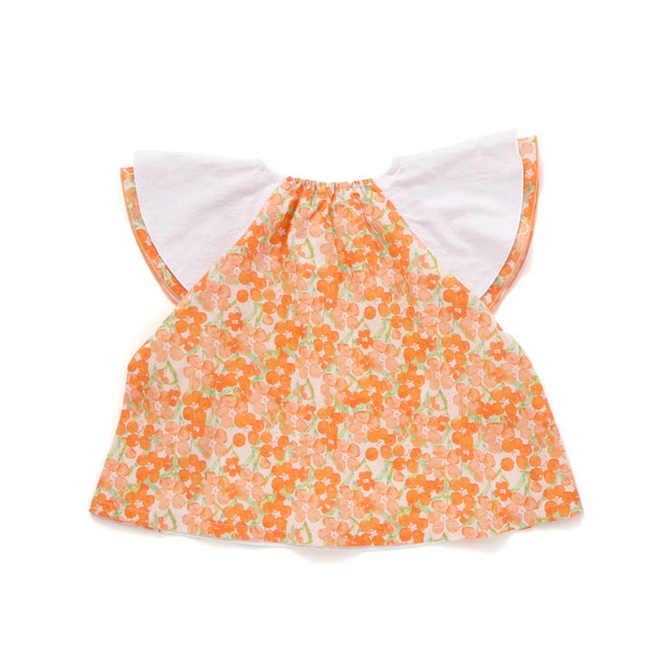 【お揃い】水彩花柄フレアTシャツ(80~130cm) | Noeil aime BeBe | 詳細画像20 