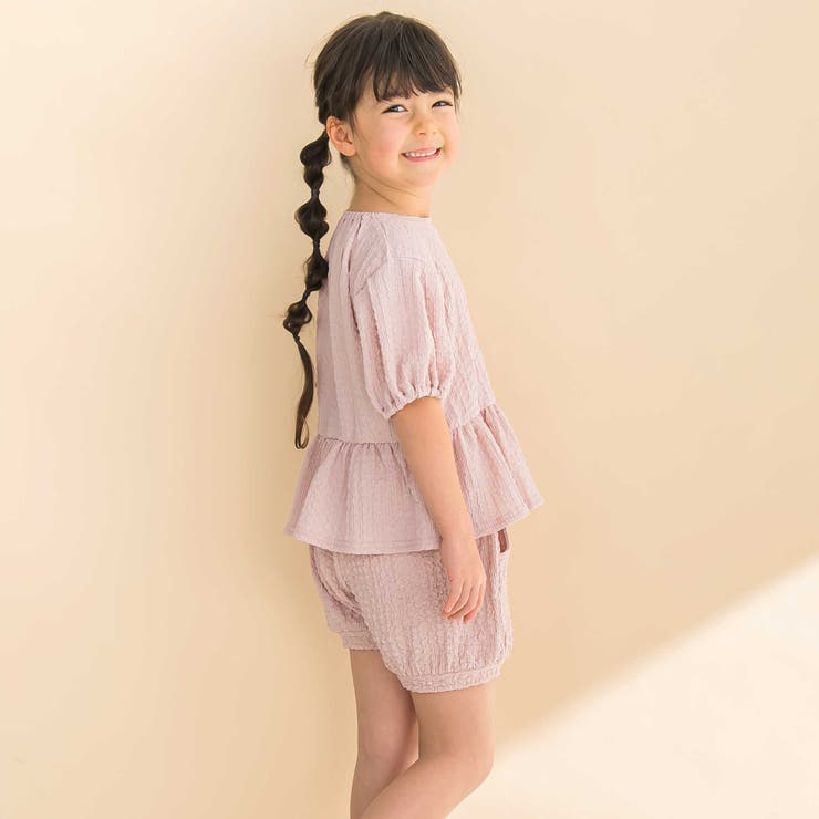 ふくれジャガードバルーン袖Tシャツ(90~130cm) | Noeil aime BeBe | 詳細画像5 