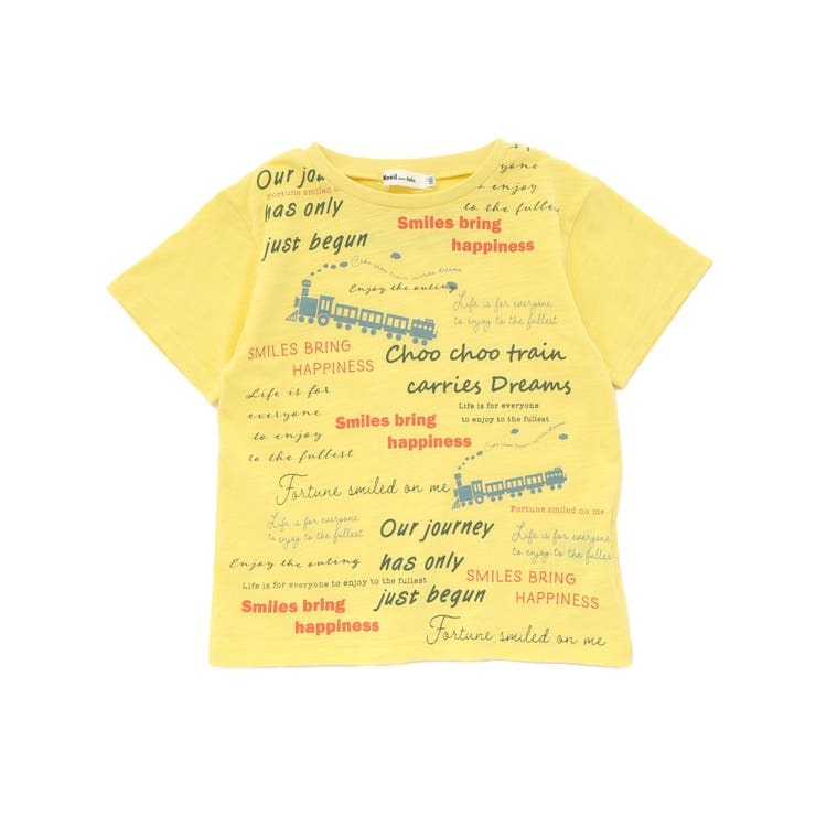 スラブ天竺トレインプリント半袖Tシャツ(80~130cm) | Noeil aime BeBe | 詳細画像10 