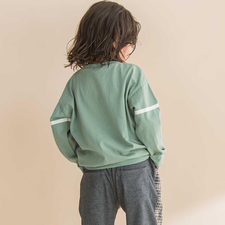 ナンバリング天竺ドロップショルダーTシャツ(80~130cm) | Noeil aime BeBe | 詳細画像3 