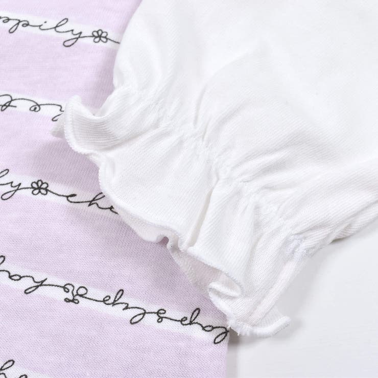 英字ボーダー柄長袖ワンピース(80～130cm) | SLAP SLIP | 詳細画像17 