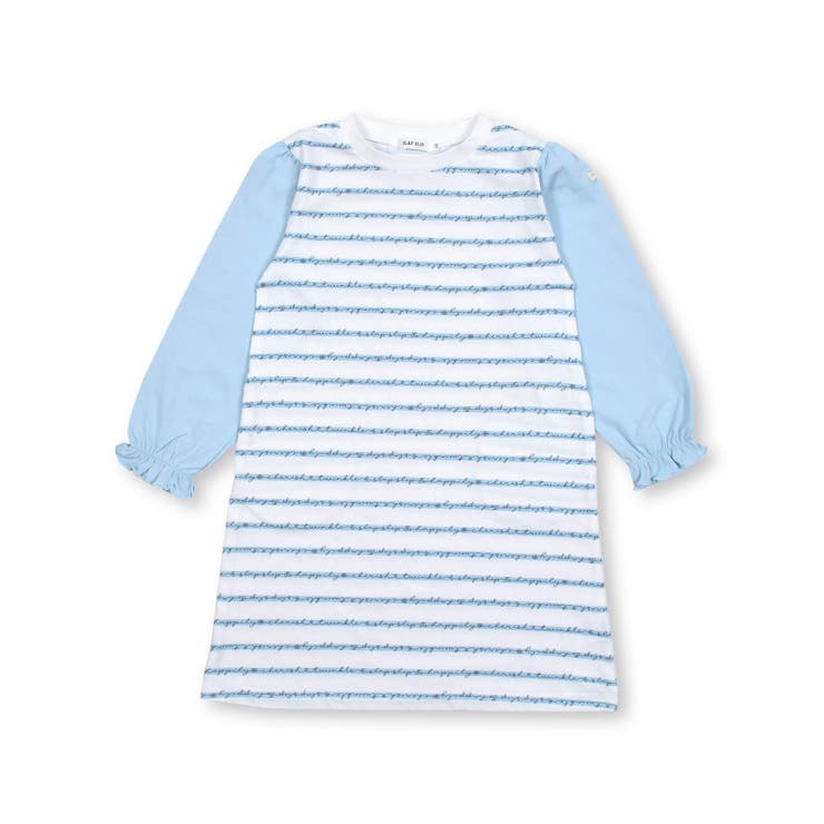 英字ボーダー柄長袖ワンピース(80～130cm) | SLAP SLIP | 詳細画像4 