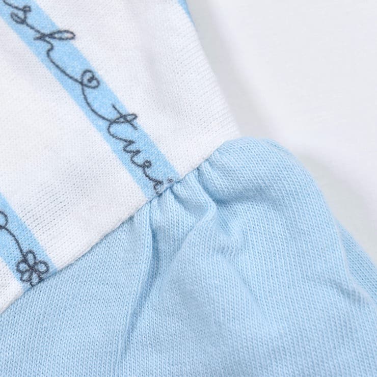 英字ボーダー柄長袖ワンピース(80～130cm) | SLAP SLIP | 詳細画像7 