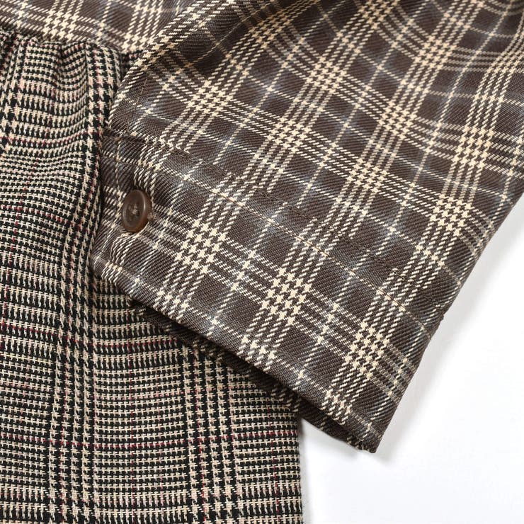【お揃い】千鳥格子タータンチェック柄シャツワンピース(90~130cm) | SLAP SLIP | 詳細画像21 