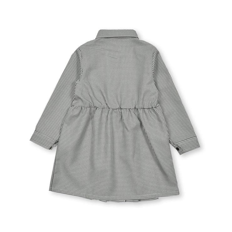 ブルーバードブルバード　千鳥格子　チェック　ロングシャツワンピース　М ブルーバードブルバード 千鳥格子 チェック ロングシャツワンピース М