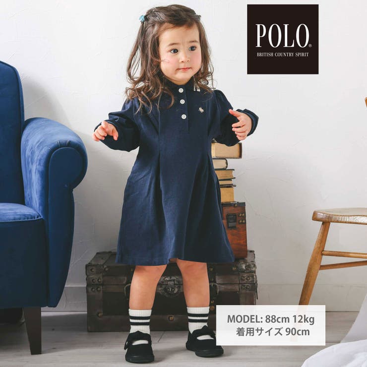 無地ボーダーライン襟ポロシャツワンピース | SLAP SLIP | 詳細画像3