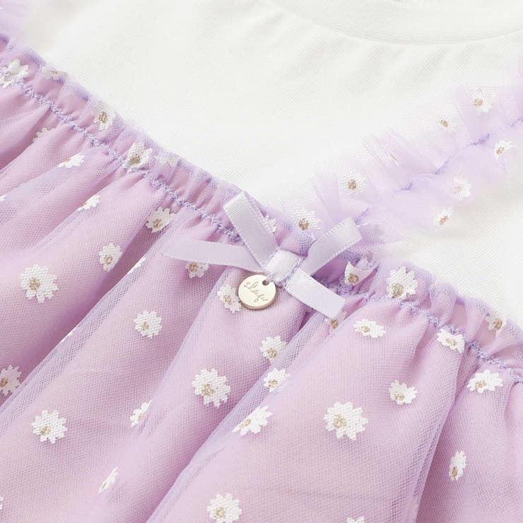 【お揃い】お花チュールスカートドッキングワンピース(80~130cm) | SLAP SLIP | 詳細画像10 