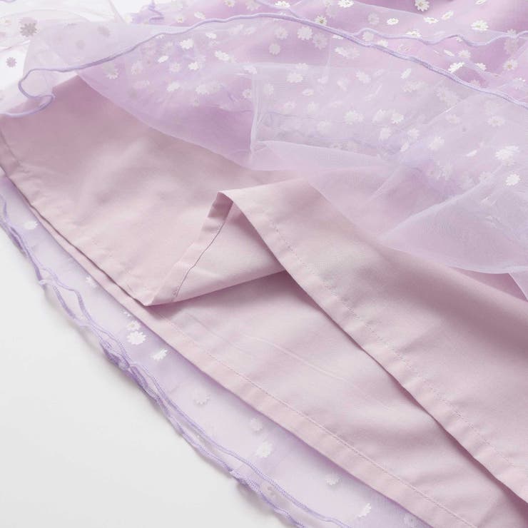 【お揃い】お花チュールスカートドッキングワンピース(80~130cm) | SLAP SLIP | 詳細画像13 