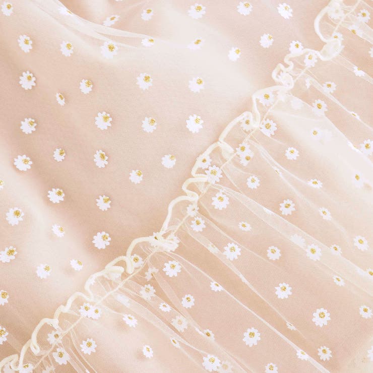 【お揃い】お花チュールスカートドッキングワンピース(80~130cm) | SLAP SLIP | 詳細画像5 