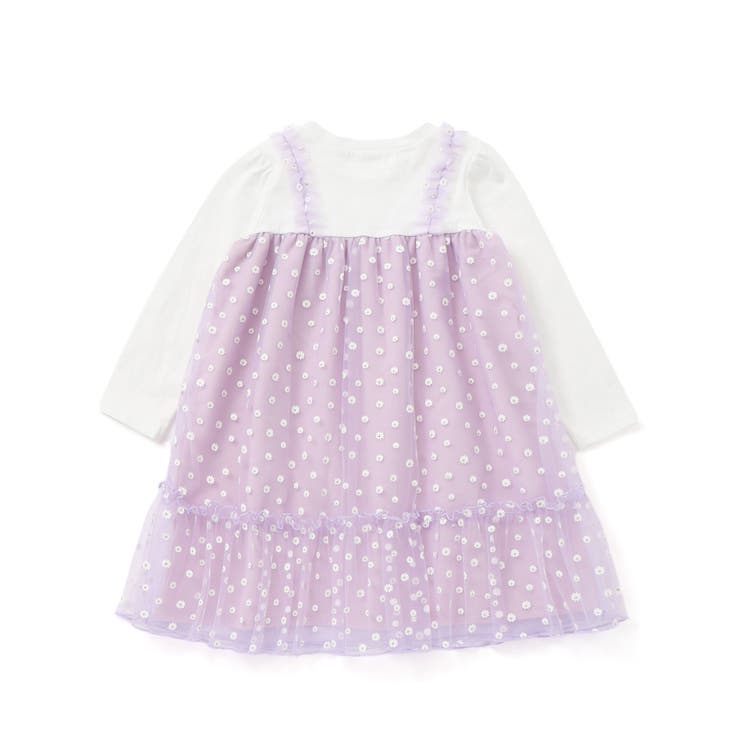 【お揃い】お花チュールスカートドッキングワンピース(80~130cm) | SLAP SLIP | 詳細画像7 