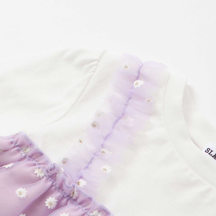 【お揃い】お花チュールスカートドッキングワンピース(80~130cm) | SLAP SLIP | 詳細画像9 
