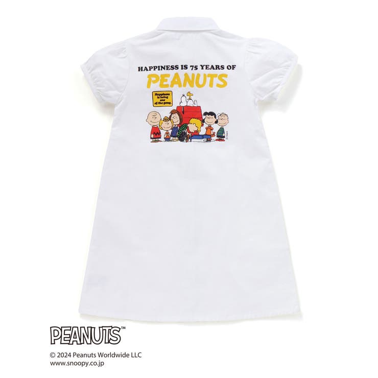 【PEANUTS×SLAP SLIP】75周年プリントシャツワンピース(80~1… | SLAP SLIP | 詳細画像10 