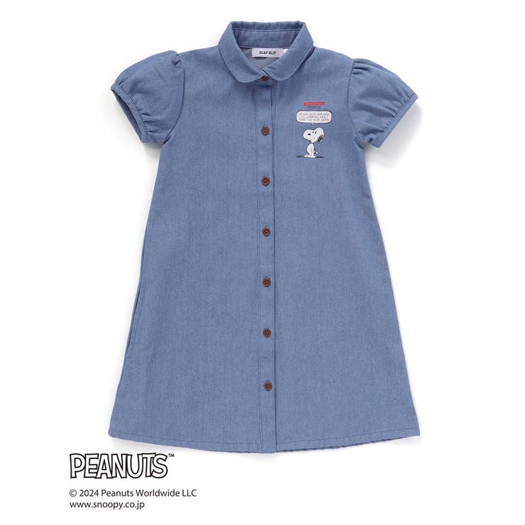 【PEANUTS×SLAP SLIP】75周年プリントシャツワンピース(80~1… | SLAP SLIP | 詳細画像12 