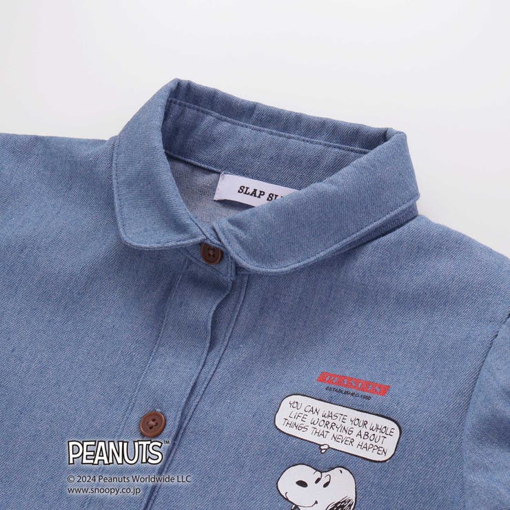 【PEANUTS×SLAP SLIP】75周年プリントシャツワンピース(80~1… | SLAP SLIP | 詳細画像14 