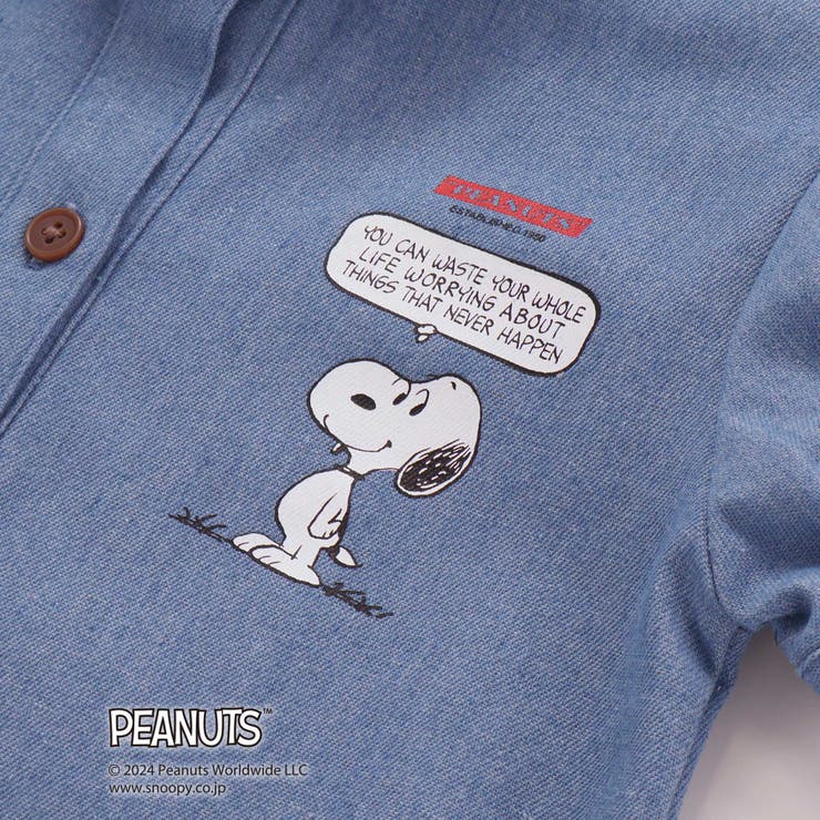【PEANUTS×SLAP SLIP】75周年プリントシャツワンピース(80~1… | SLAP SLIP | 詳細画像16 