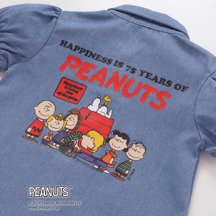 【PEANUTS×SLAP SLIP】75周年プリントシャツワンピース(80~1… | SLAP SLIP | 詳細画像17 