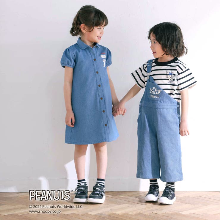 【PEANUTS×SLAP SLIP】75周年プリントシャツワンピース(80~1… | SLAP SLIP | 詳細画像6 