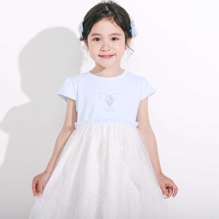 【お揃い】キラキラドットラメチュールドッキングワンピース(80~130cm) | SLAP SLIP | 詳細画像3 