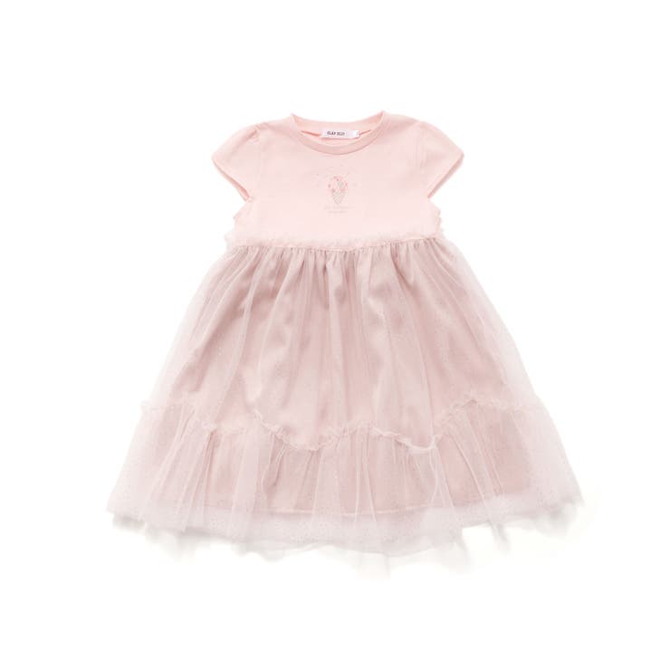 【お揃い】キラキラドットラメチュールドッキングワンピース(80~130cm) | SLAP SLIP | 詳細画像4 