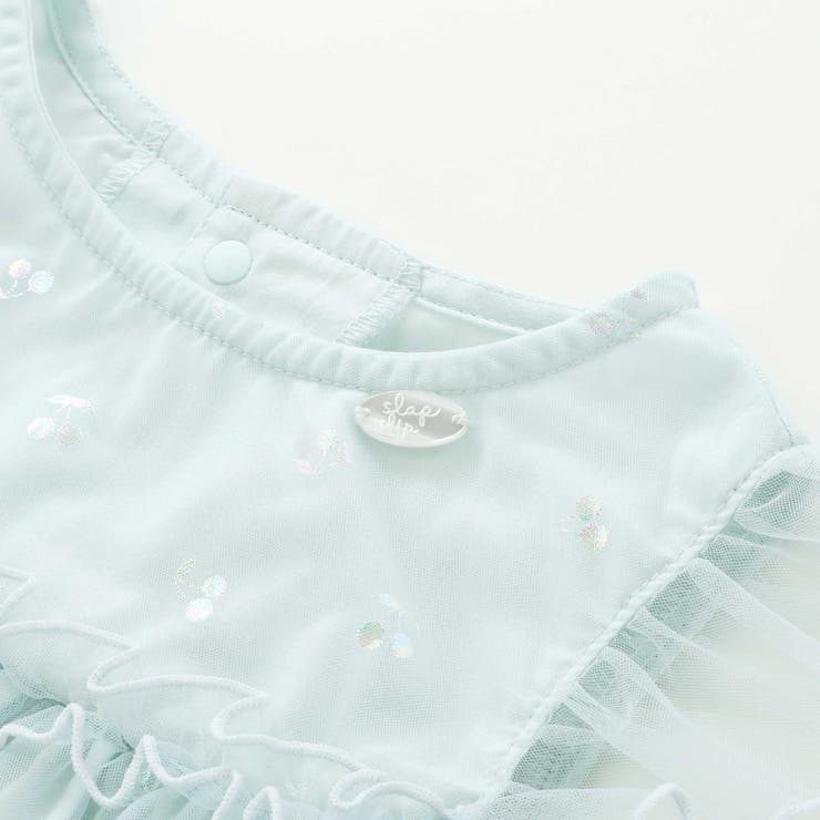 【お揃い】チェリーオーロラ箔プリントチュールワンピース(80~130cm) | SLAP SLIP | 詳細画像10 