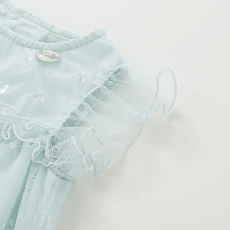 【お揃い】チェリーオーロラ箔プリントチュールワンピース(80~130cm) | SLAP SLIP | 詳細画像12 