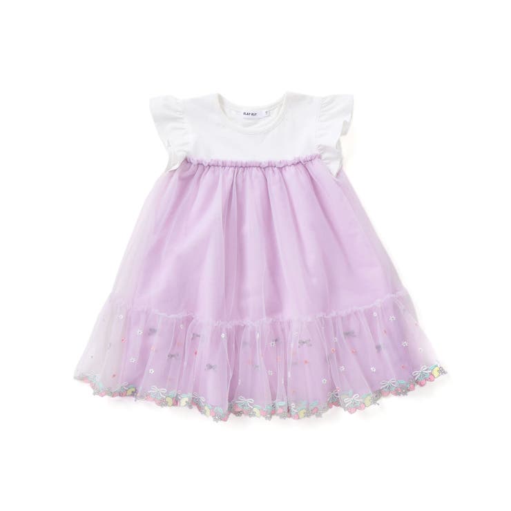 裾フルーツ刺しゅうチュールワンピース(80~130cm) | SLAP SLIP | 詳細画像18 