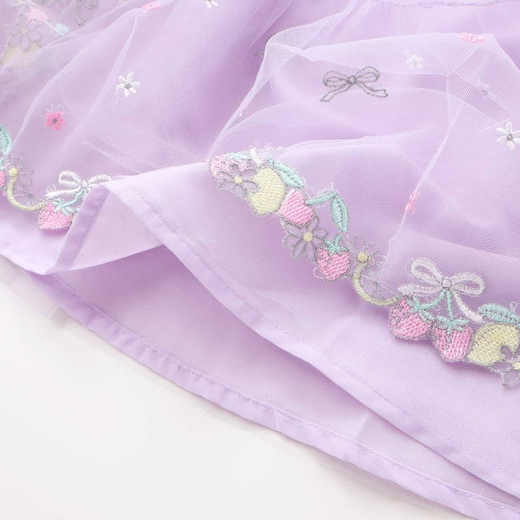 裾フルーツ刺しゅうチュールワンピース(80~130cm) | SLAP SLIP | 詳細画像20 