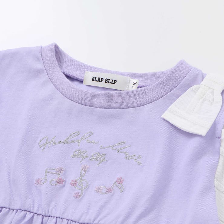 ストライプチェック袖リボンオフショルワンピース(90~130cm) | SLAP SLIP | 詳細画像11 