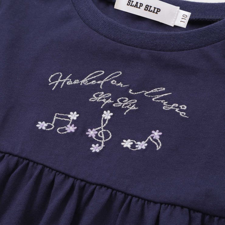 ストライプチェック袖リボンオフショルワンピース(90~130cm) | SLAP SLIP | 詳細画像7 