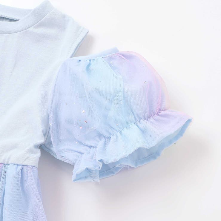 【ケアベア×SLAP SLIP】キラキラプリント肩あきチュールワンピース(100… | SLAP SLIP | 詳細画像11 