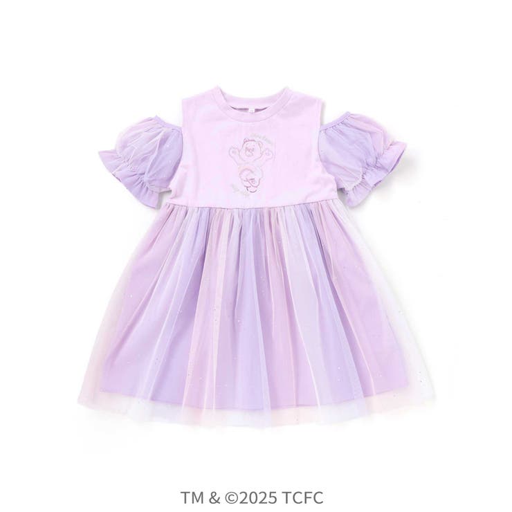 【ケアベア×SLAP SLIP】キラキラプリント肩あきチュールワンピース(100… | SLAP SLIP | 詳細画像17 