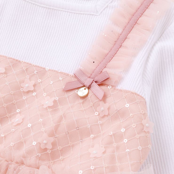 【お揃い】スカラップチュールスカートドッキングワンピース(80~130cm) | SLAP SLIP | 詳細画像13 