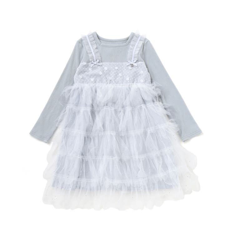 【お揃い】スカラップチュールスカートドッキングワンピース(80~130cm) | SLAP SLIP | 詳細画像6 