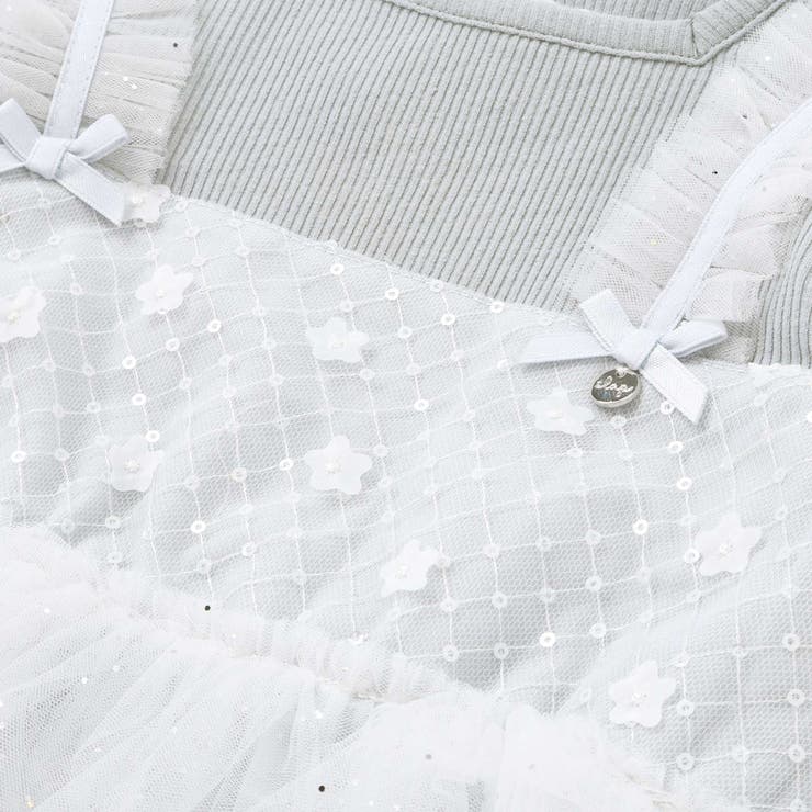 【お揃い】スカラップチュールスカートドッキングワンピース(80~130cm) | SLAP SLIP | 詳細画像9 