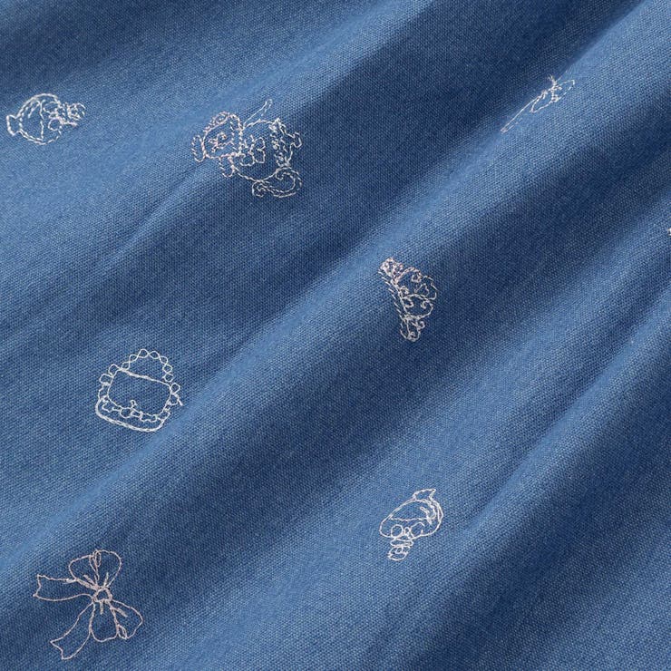 刺しゅう総柄襟付きデニムワンピース(80~130cm) | SLAP SLIP | 詳細画像13 