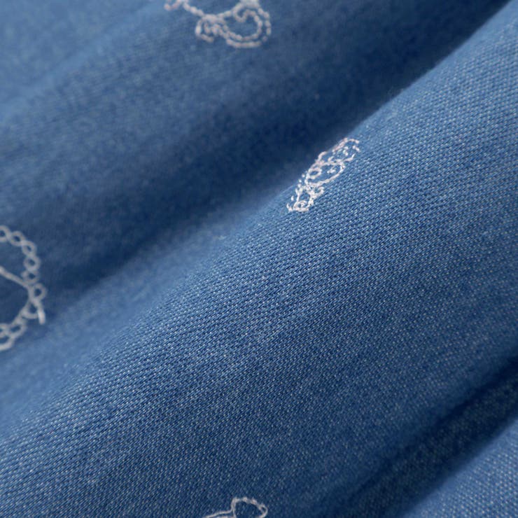 刺しゅう総柄襟付きデニムワンピース(80~130cm) | SLAP SLIP | 詳細画像14 