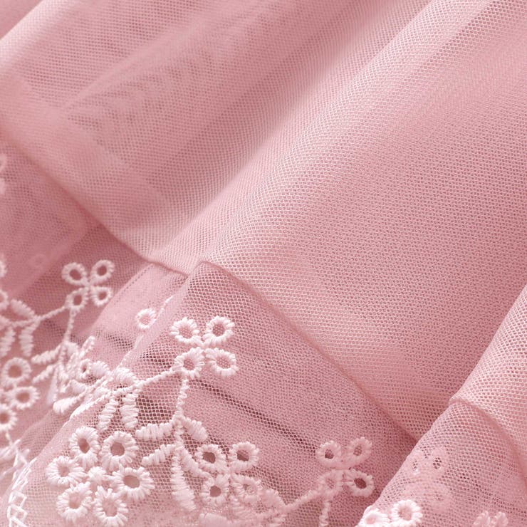 イチゴ刺しゅうフワフワチュールティアードドッキングワンピース | SLAP SLIP | 詳細画像14 