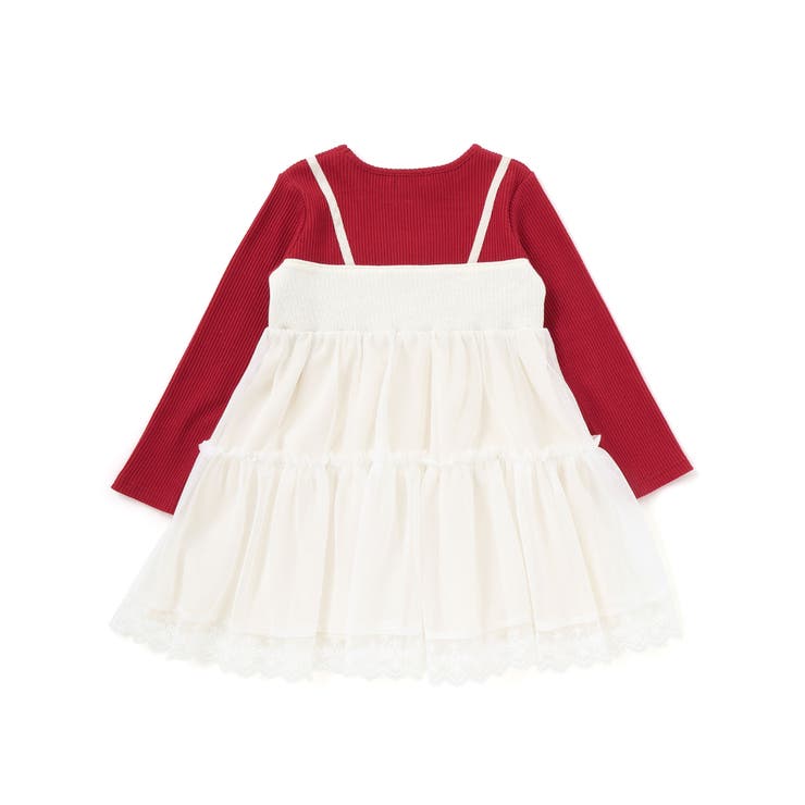 イチゴ刺しゅうフワフワチュールティアードドッキングワンピース | SLAP SLIP | 詳細画像16 