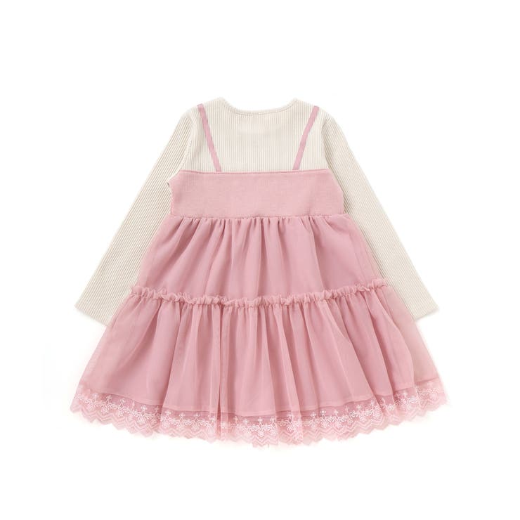 イチゴ刺しゅうフワフワチュールティアードドッキングワンピース | SLAP SLIP | 詳細画像6 