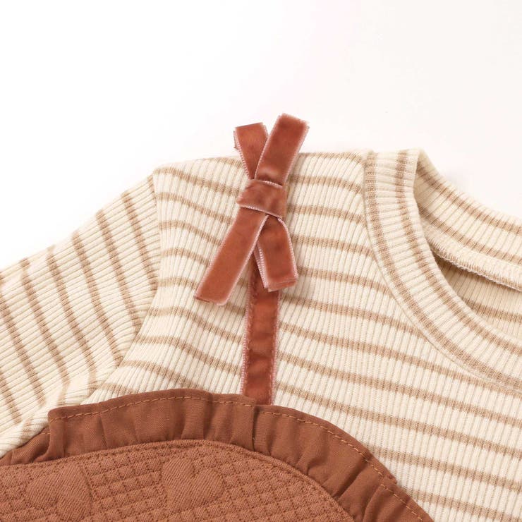 ハート音符刺しゅうポコポコキルトドッキングワンピース(80~130cm) | SLAP SLIP | 詳細画像10 