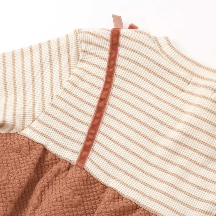 ハート音符刺しゅうポコポコキルトドッキングワンピース(80~130cm) | SLAP SLIP | 詳細画像11 