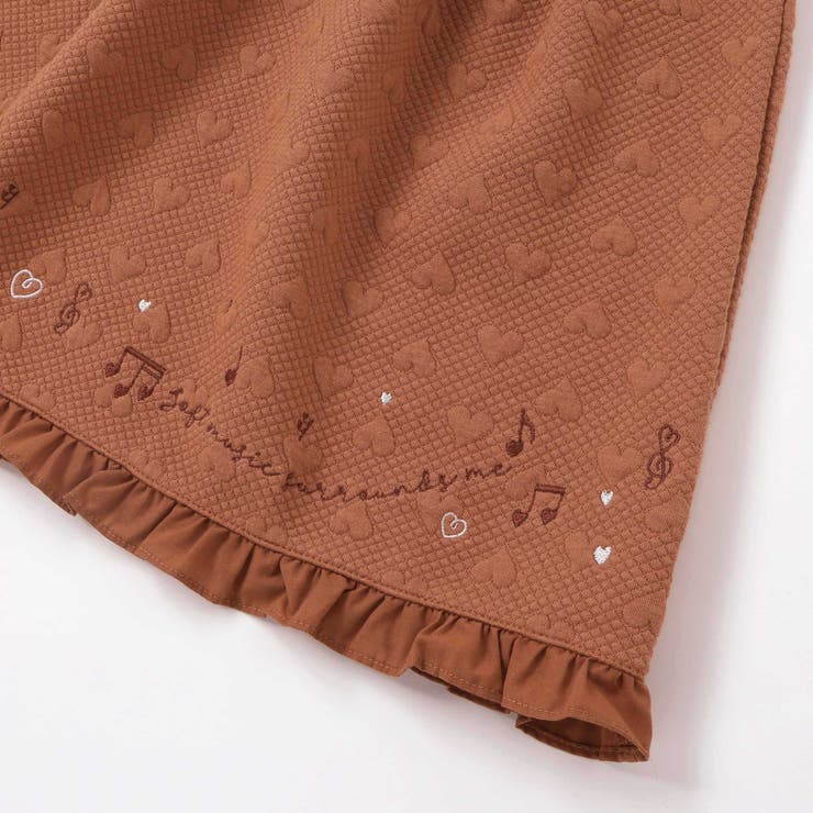 ハート音符刺しゅうポコポコキルトドッキングワンピース(80~130cm) | SLAP SLIP | 詳細画像15 