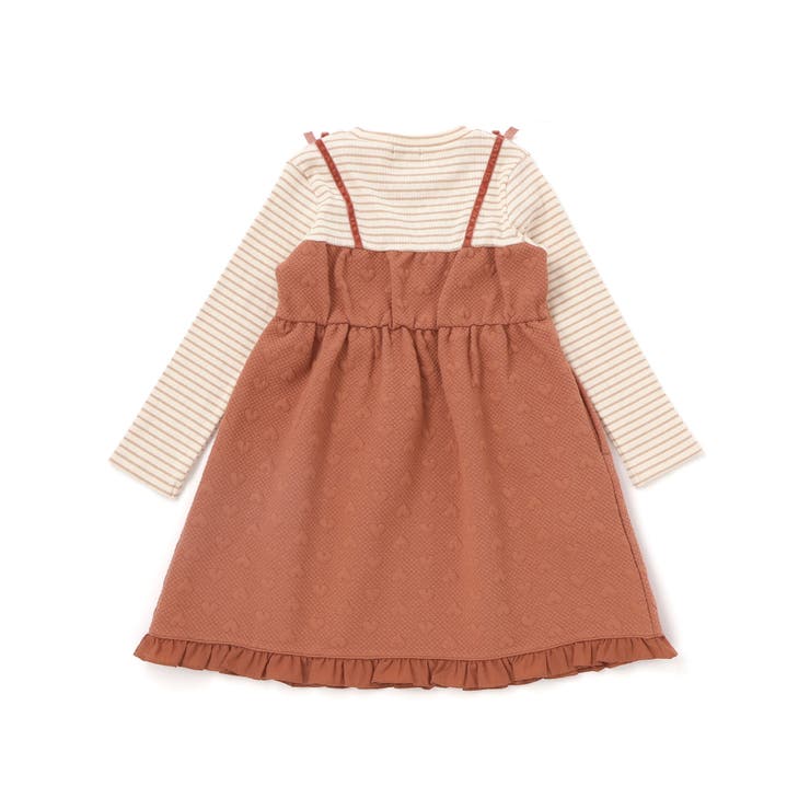 ハート音符刺しゅうポコポコキルトドッキングワンピース(80~130cm) | SLAP SLIP | 詳細画像8 