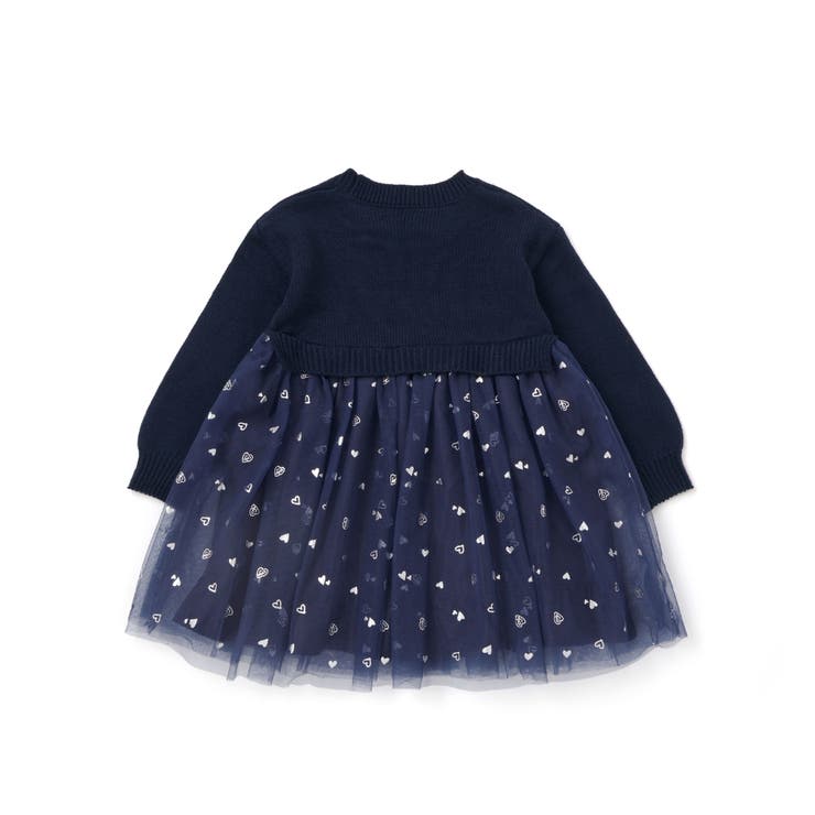 ニット×チュールハートたっぷり切替ワンピース(80~130cm) | SLAP SLIP | 詳細画像9 